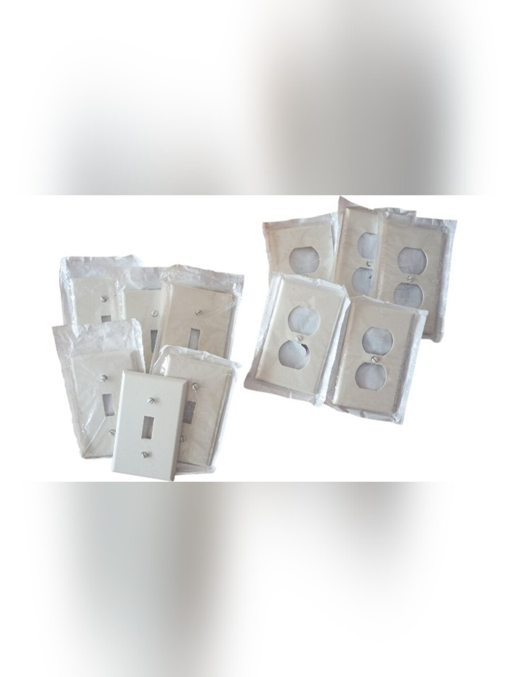 NWT Lot Of White Wall Plate Covers - Light Switch & Outlet Combo